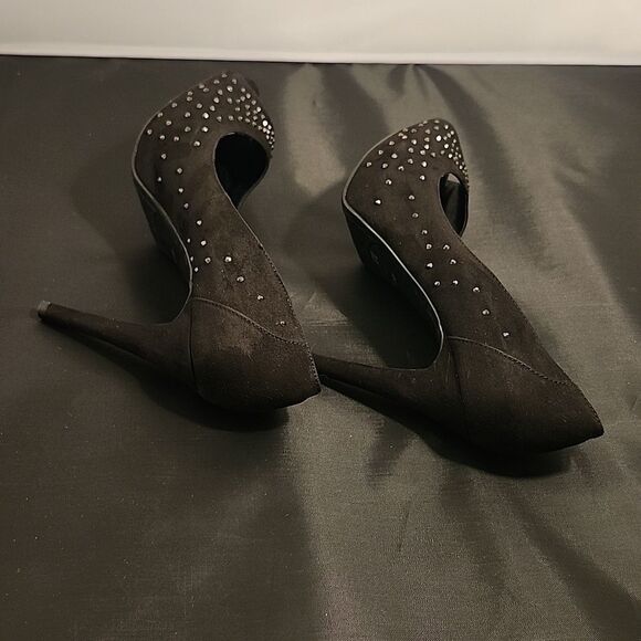 MARC FISHER JEWEL STUDDED EMBELLISHMENTS HIGH HEEL PEEP-TOE PUMP - Picture 12 of 16